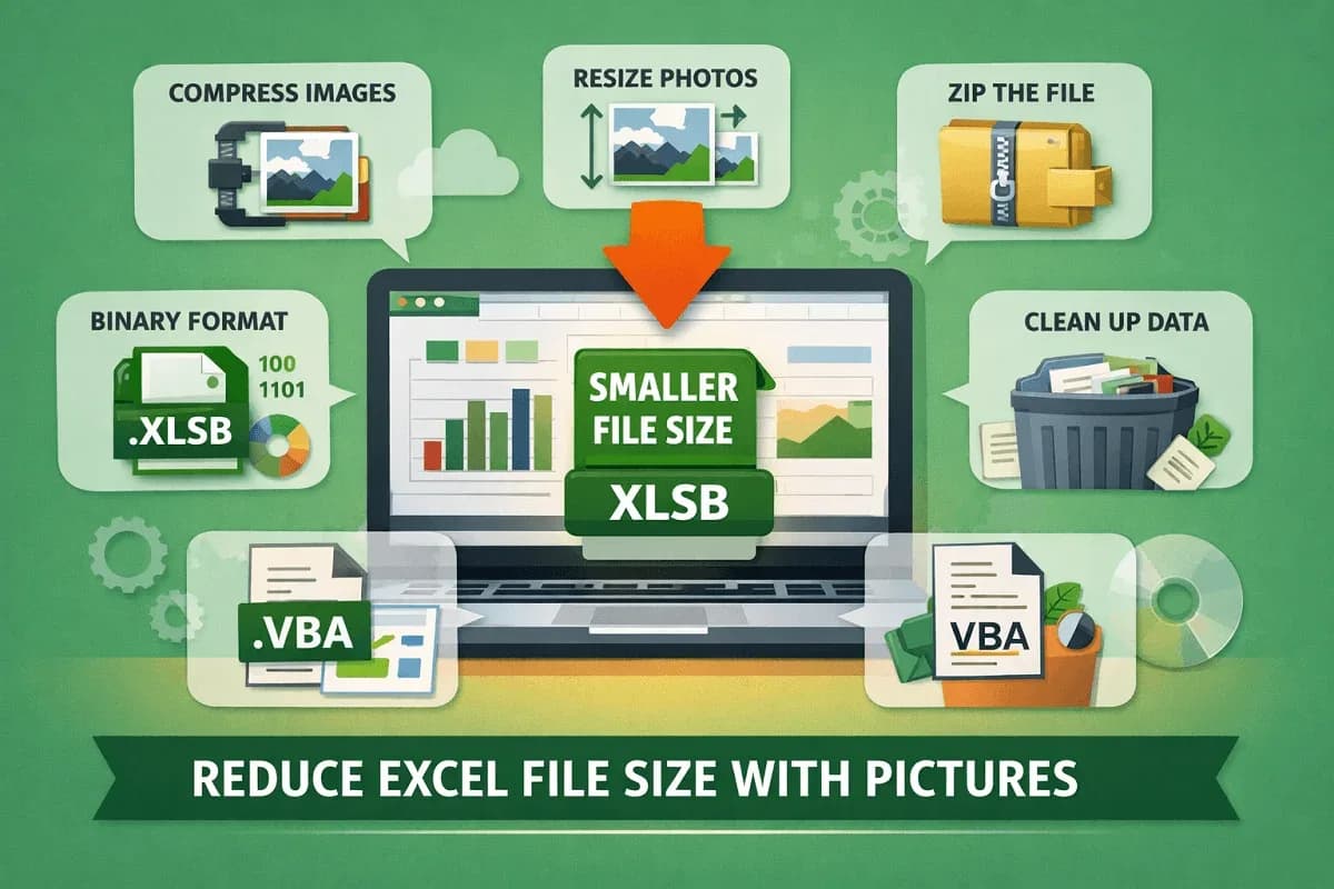 How to Reduce Excel File Size with Pictures (8 Simple Tricks)
