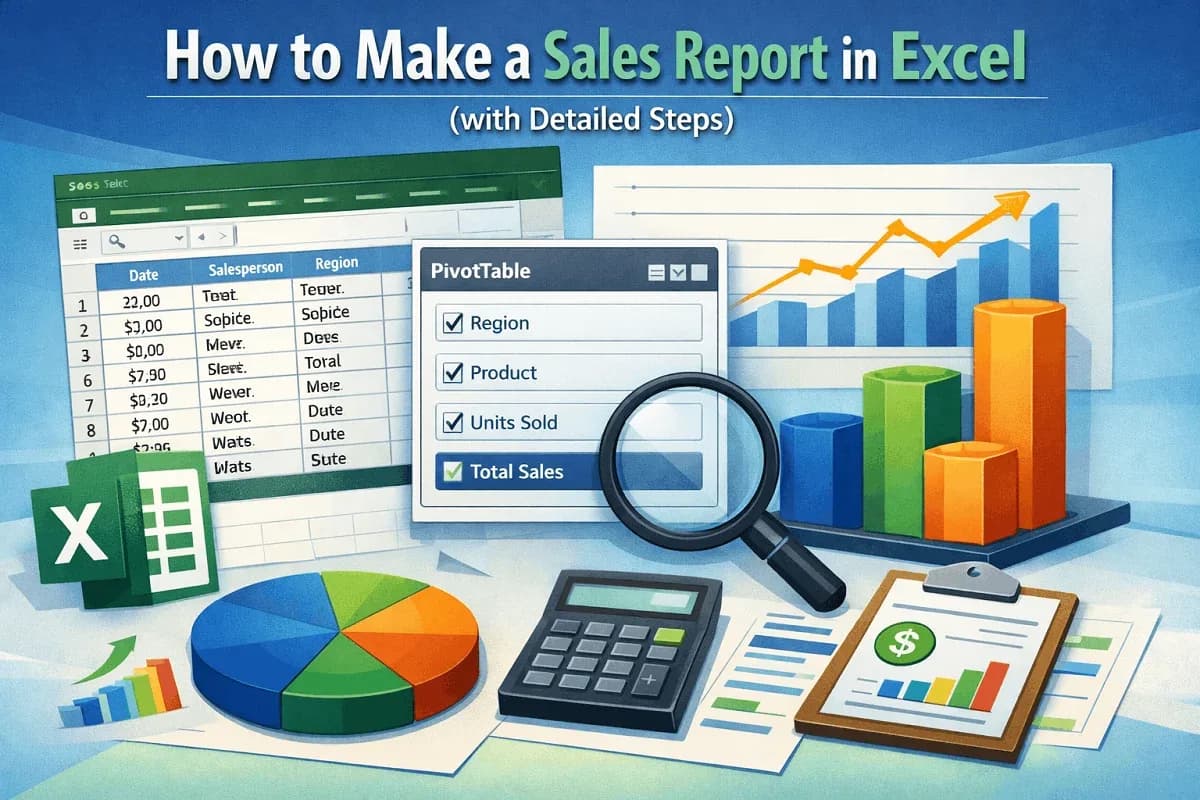 How to Make a Sales Report in Excel (with Detailed Steps)