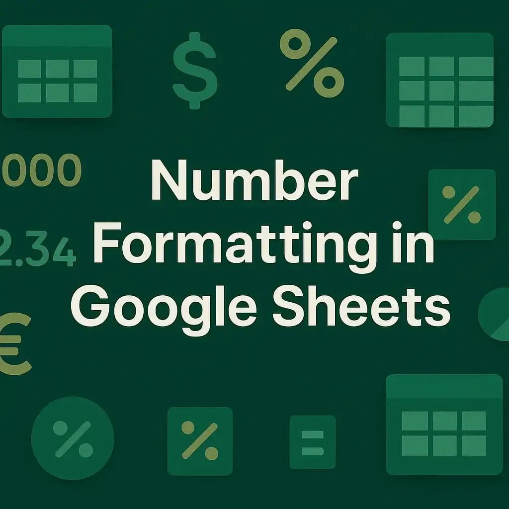 Number Format in Google Sheets: All Types with Examples