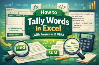 featured image - how to tally words in excel