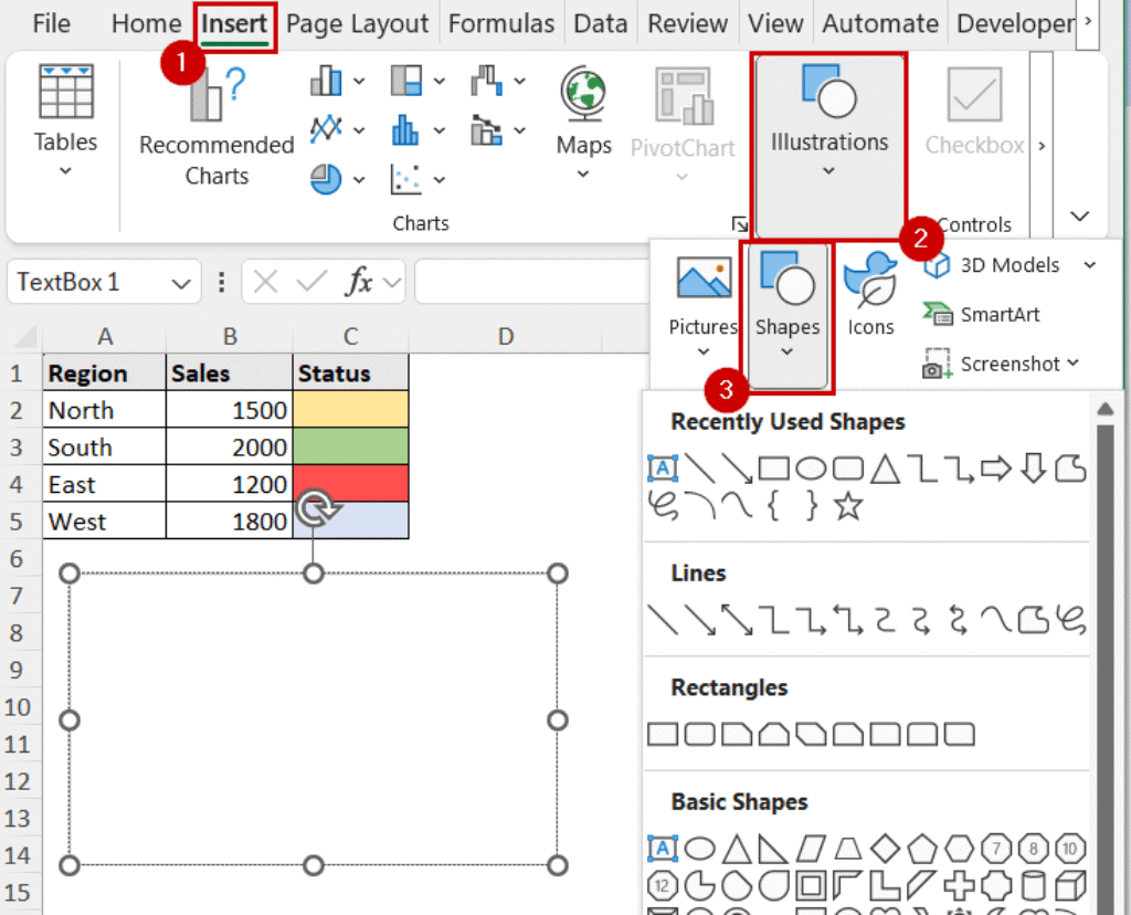 How to Create a Legend Without a Chart in Excel (4 Methods) - Excel Insider
