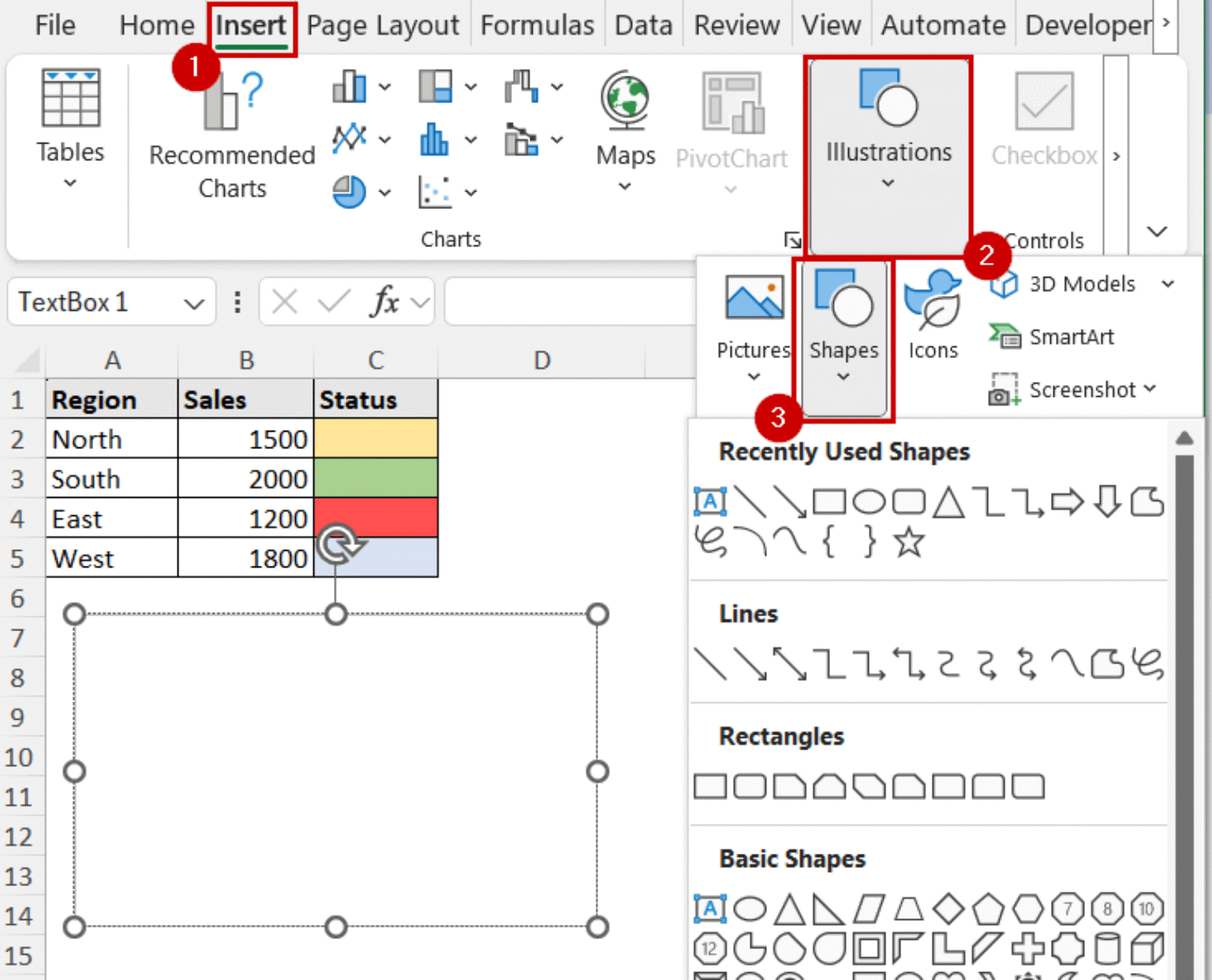 How to Create a Legend Without a Chart in Excel (4 Methods) - Excel Insider