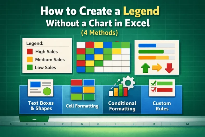featured image - create a legend without a chart in excel