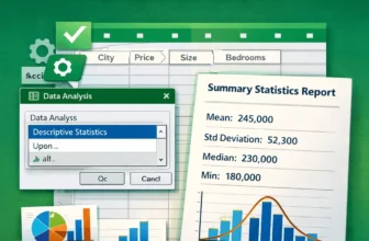featured image - get summary statistics in excel