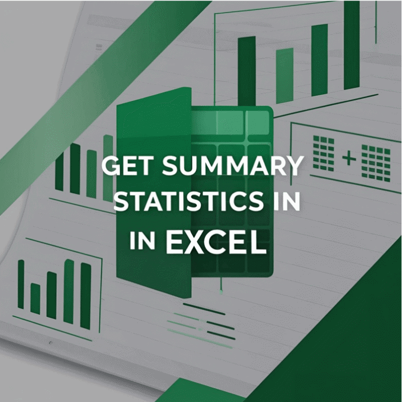 featured image - get summary statistics in excel