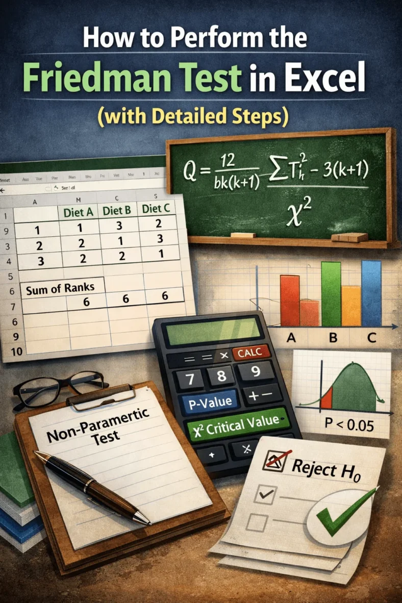 featured image - how to do friedman test in excel