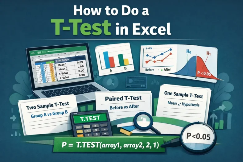 featured image - how to do t test in excel