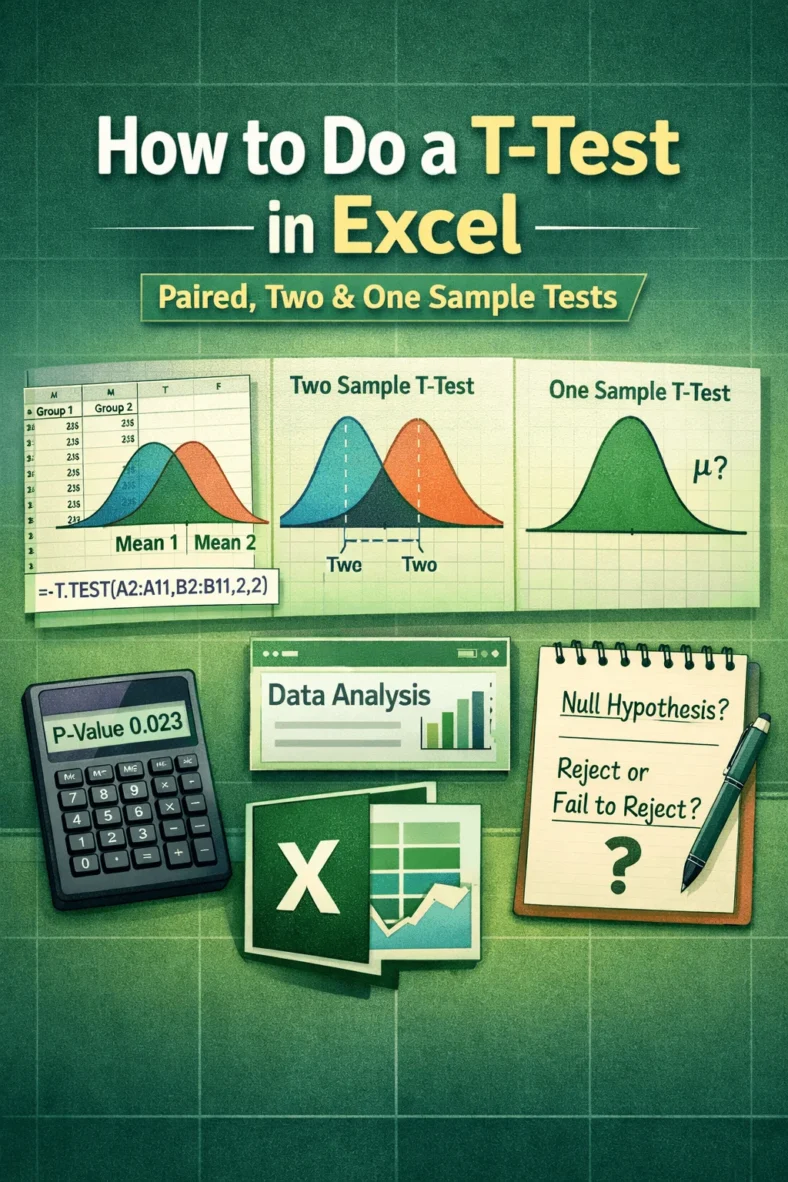 featured image - how to do t test in excel