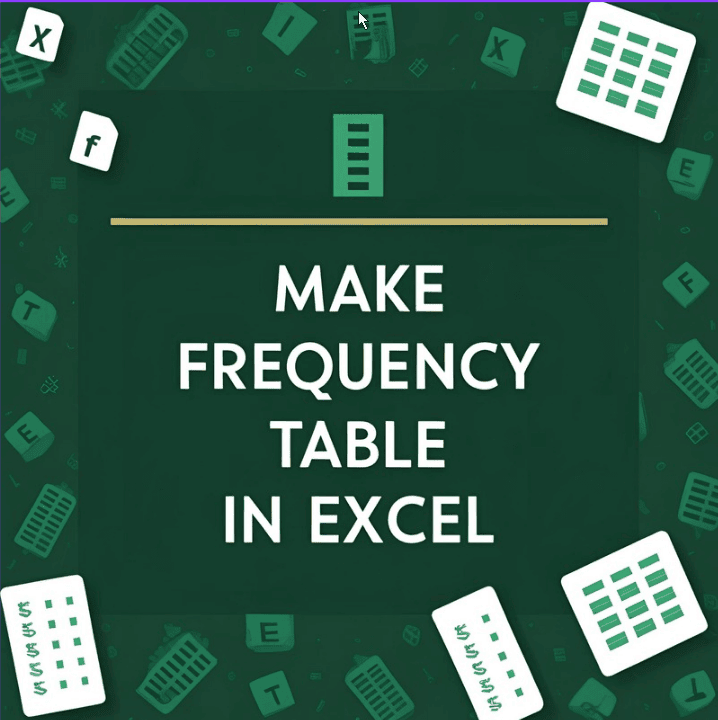 How to Make Frequency Distribution Table in Excel (3 Easy Ways) - Excel ...
