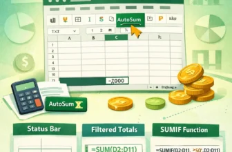 featured image - how to tally a column in excel