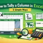 featured image - how to tally a column in excel