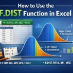 featured image - how to use f.dist function in excel