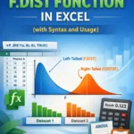 featured image - how to use f.dist function in excel
