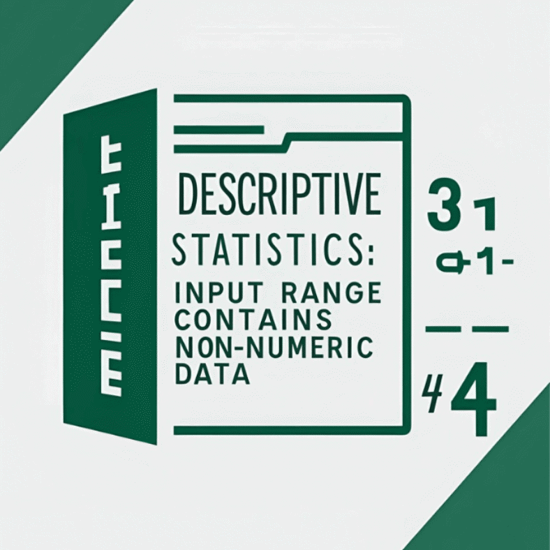 featured image - input range contains non numeric data in descriptive statistics