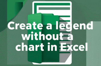 featured image - create a legend without a chart in excel