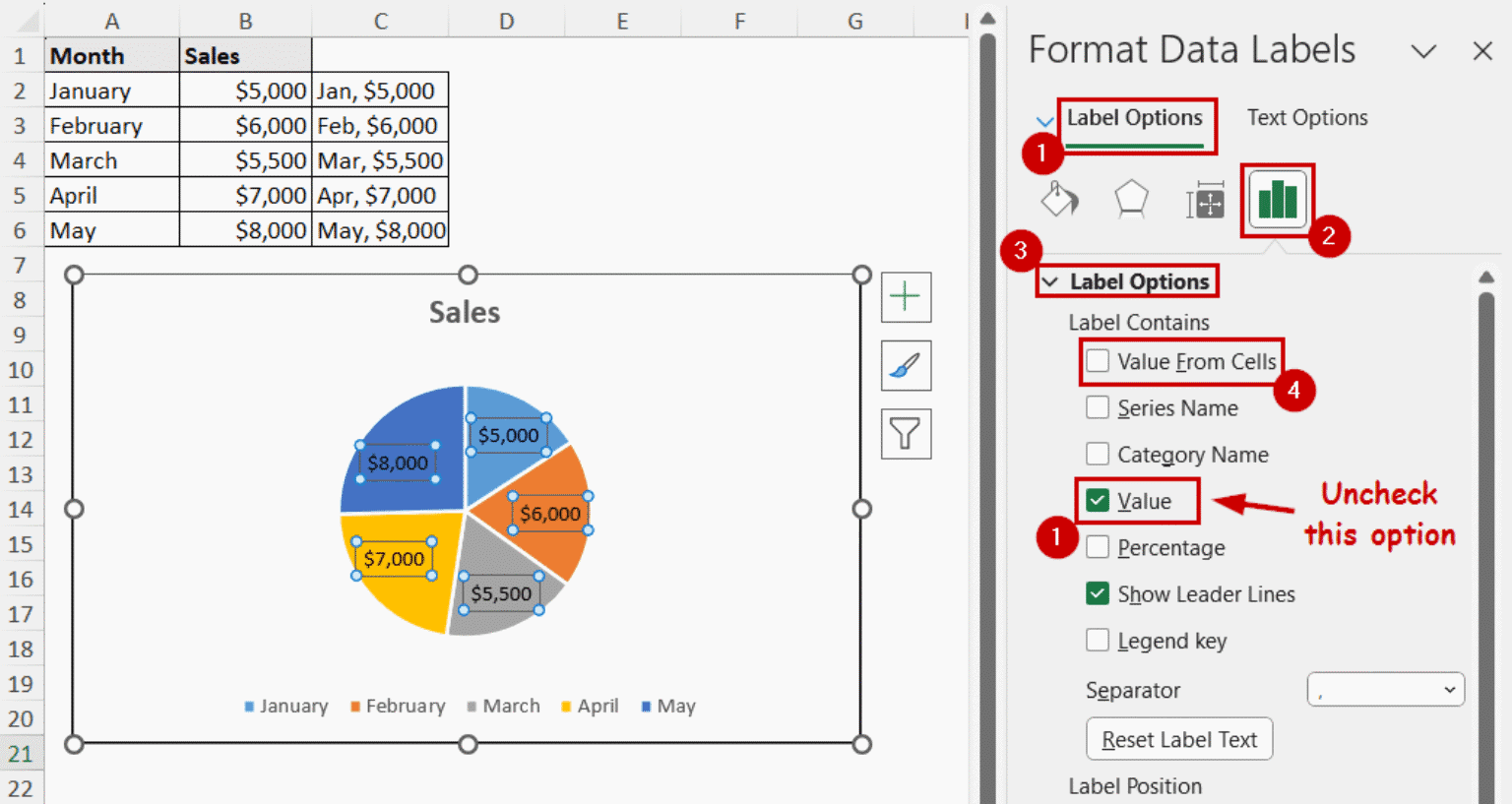 How to Add Data Labels in Excel Chart (4 Simple Methods) - Excel Insider