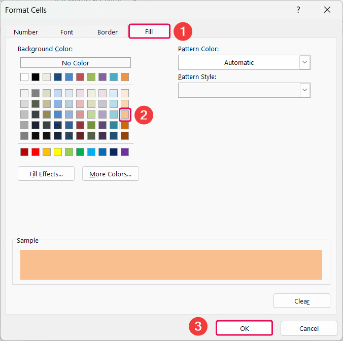 Format Cells Conditional Formatting