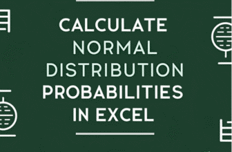 featured image - calculate normal distribution probabilities in excel