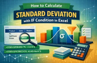featured image - calculate standard deviation with if condition in excel