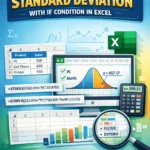 featured image - calculate standard deviation with if condition in excel