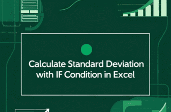 featured image - calculate standard deviation with if condition in excel
