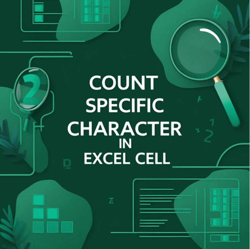 How to Count Specific Characters in a Column in Excel (2 Cases) - Excel ...