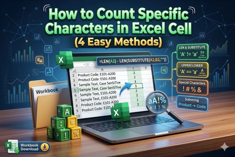 featured image - count specific character in excel cell