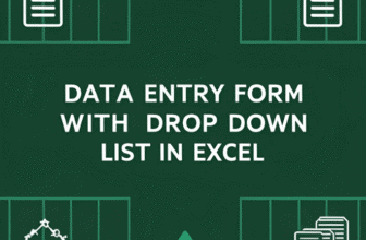 featured image - data entry form with drop down list in excel