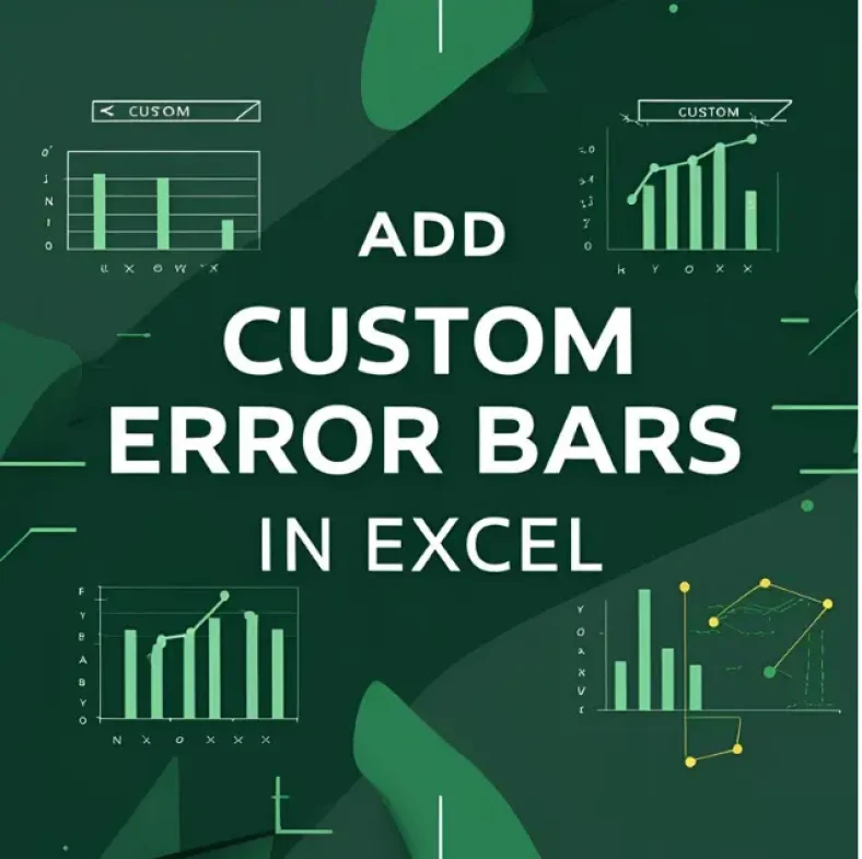 featured image - how to add custom error bars in excel
