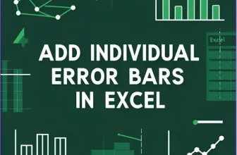 featured image - how to add individual error bars in excel