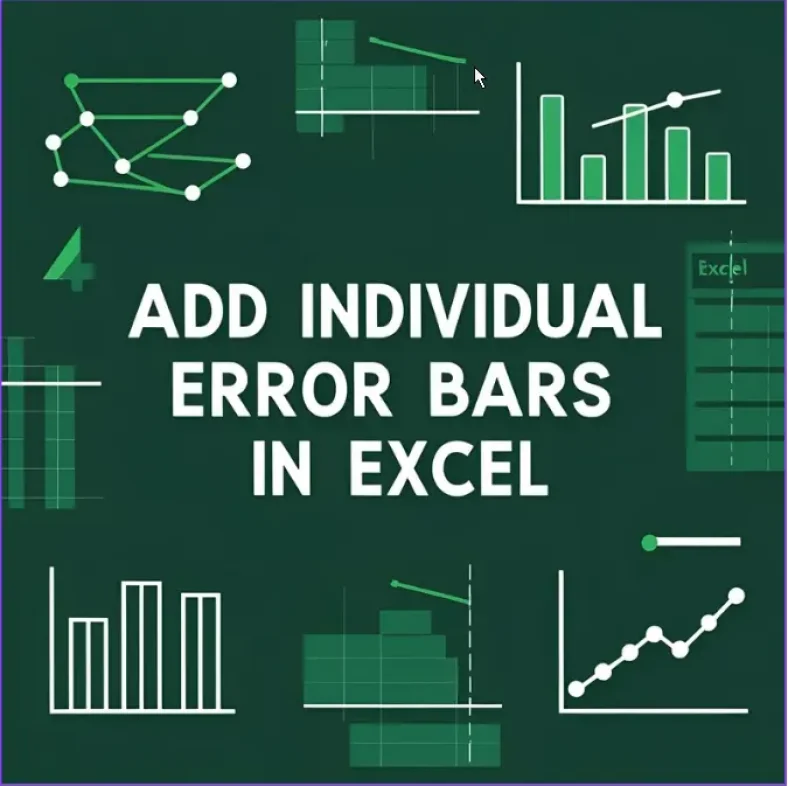 featured image - how to add individual error bars in excel