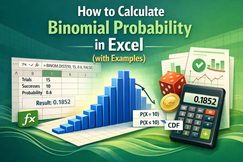 featured image - how to calculate binomial probability in excel