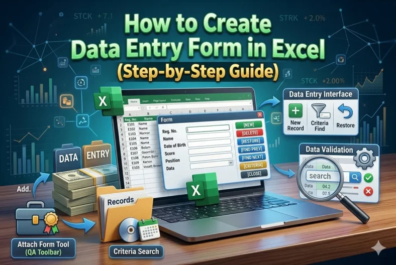 featured image - how to create a data entry form in excel