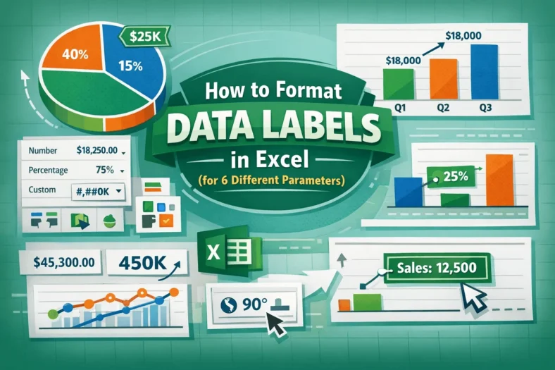 featured image - how to format data labels in excel
