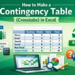 featured image - how to make a contingency table in excel