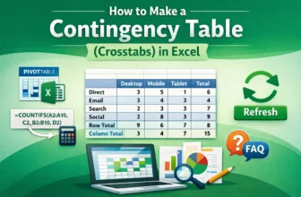 featured image - how to make a contingency table in excel