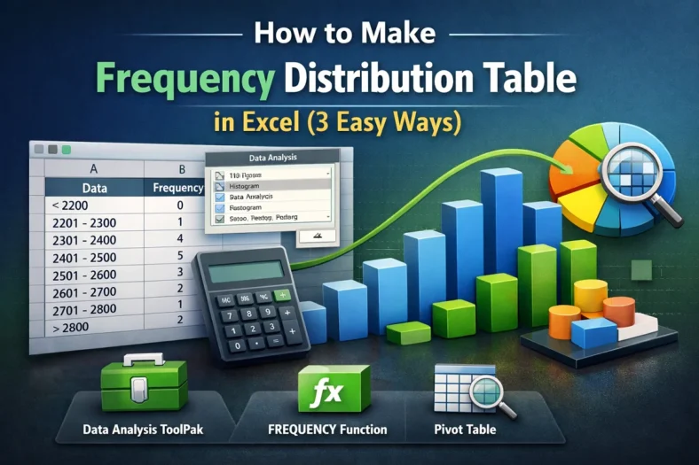 featured image - how to make frequency distribution table in excel