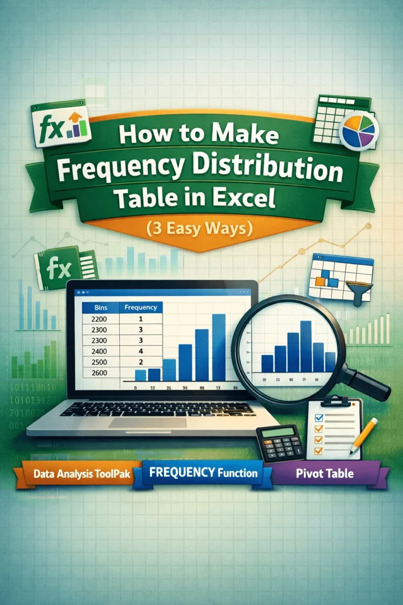 featured image - how to make frequency distribution table in excel
