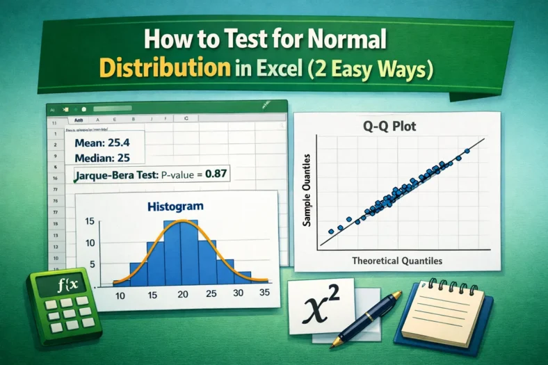 featured image - how to test for normal distribution in excel