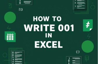 featured image - how to write 001 in excel