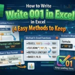 featured image - how to write 001 in excel