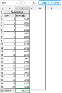 How to Calculate Variance in Excel (with 2 Examples) - Excel Insider