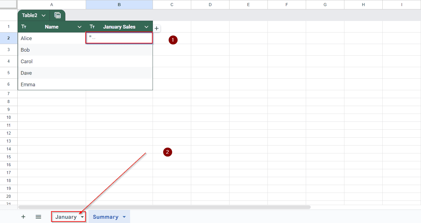 How to Reference a Single Cell from Another Sheet in Google Sheets