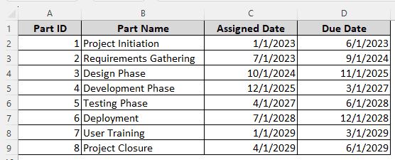 Steps to Calculate Years and Months Between Two Dates in Excel