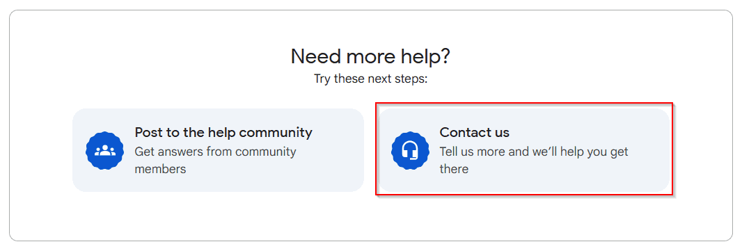 Recover from Google Drive Support