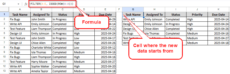 Using a Formula