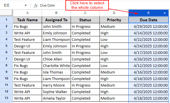 Changing Data Formatting