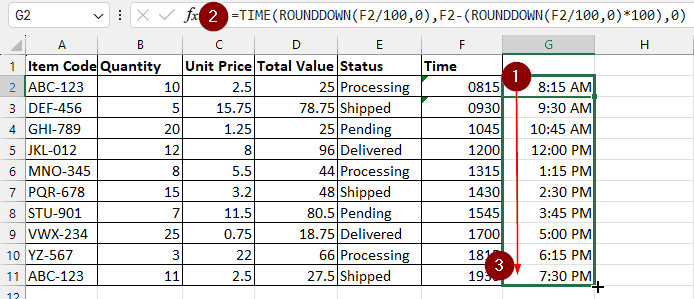 Advanced Usage of the TIME function