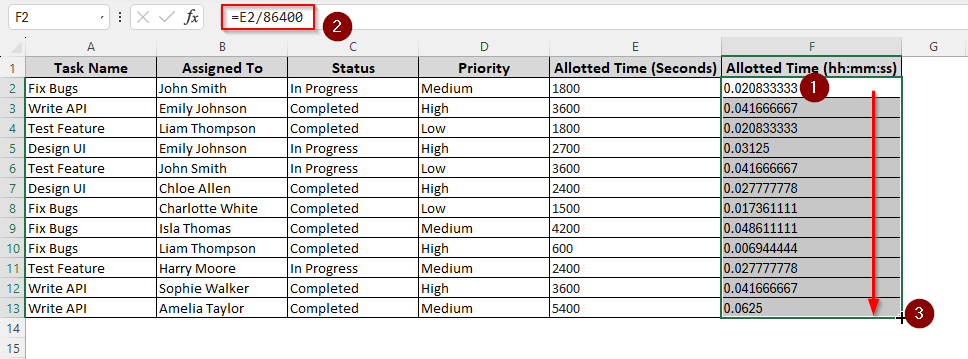 Using Number Formatting