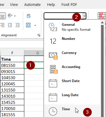Formatting Full Military Time Including Seconds 